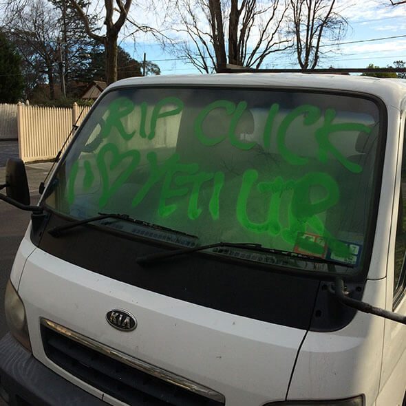 Car Window Graffiti Removal - With Ablate no trace is left behind!